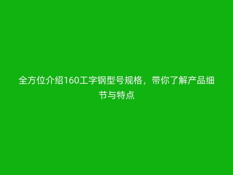 全方位介紹160工字鋼型號(hào)規(guī)格，帶你了解產(chǎn)品細(xì)節(jié)與特點(diǎn)